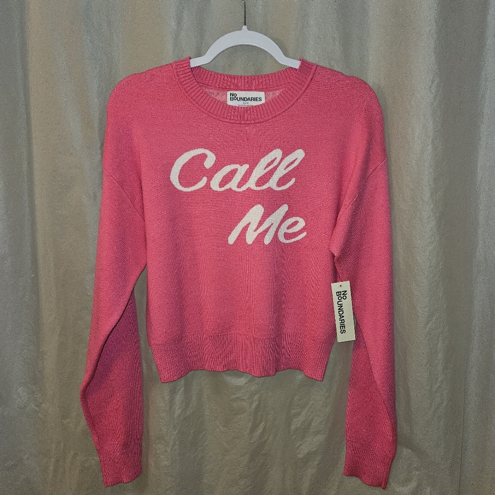 NWT M CALL ME Hot Pink Sweater